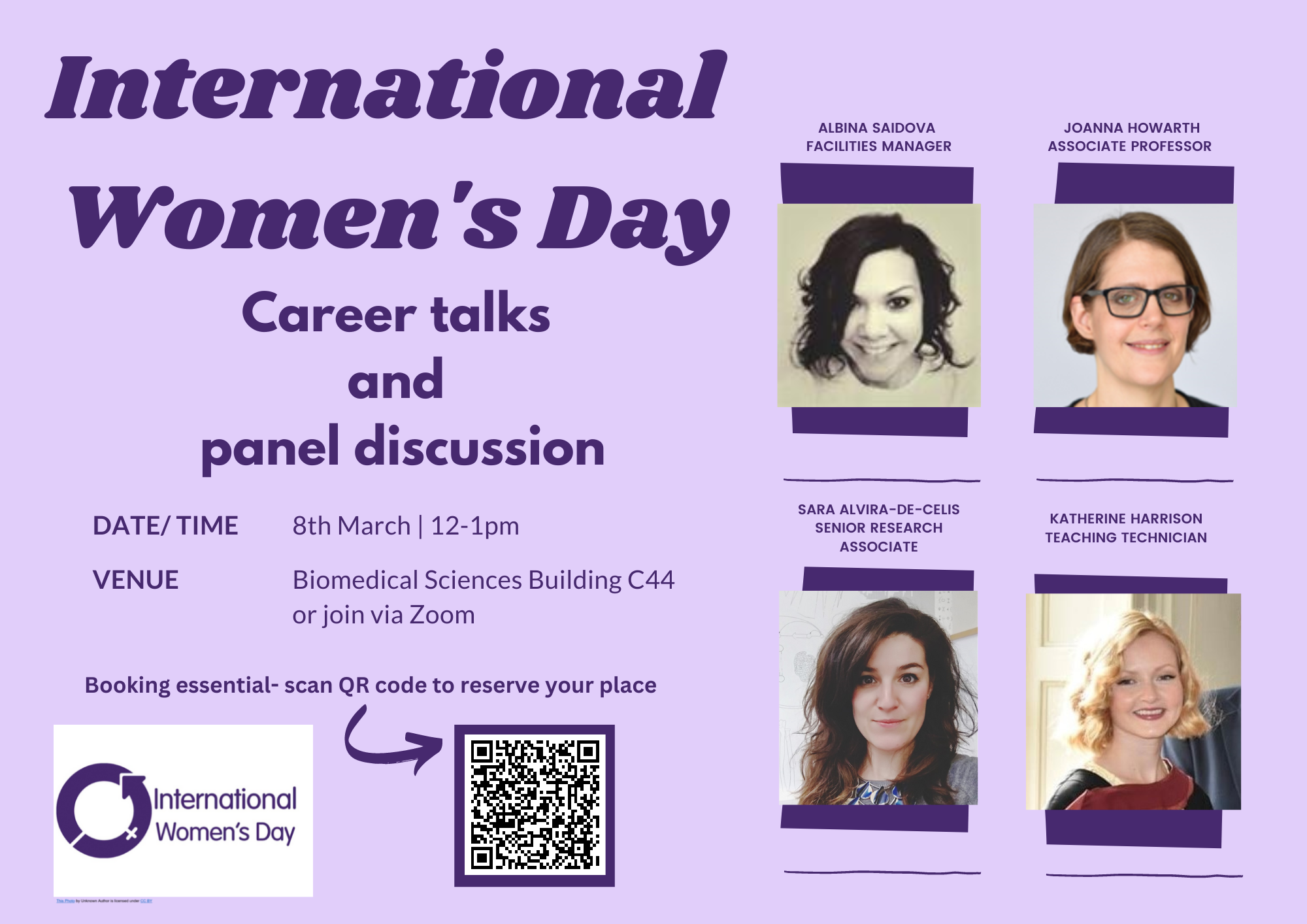 IWD23 biomedical sciences event